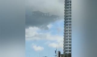 海口街头出现海市蜃楼 海口街头出现海市蜃楼